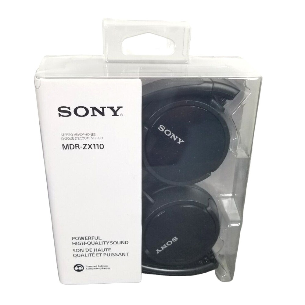 Sony MDRZX110/BLK Stereo Headphones-Black
